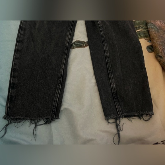 Free People | Black Denim Cut-Off Overalls 🌵27 - Picture 3 of 7